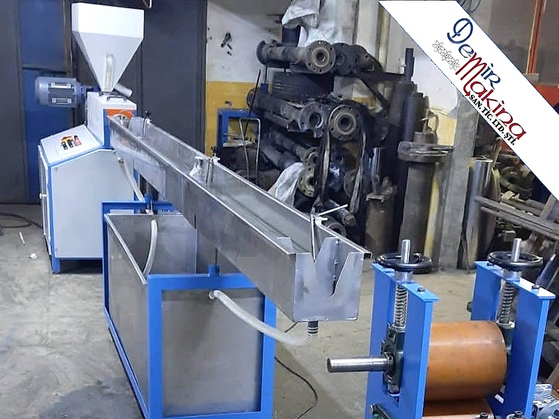 60 lık pvc plastik fitil extrüzyon makinesi-yeni