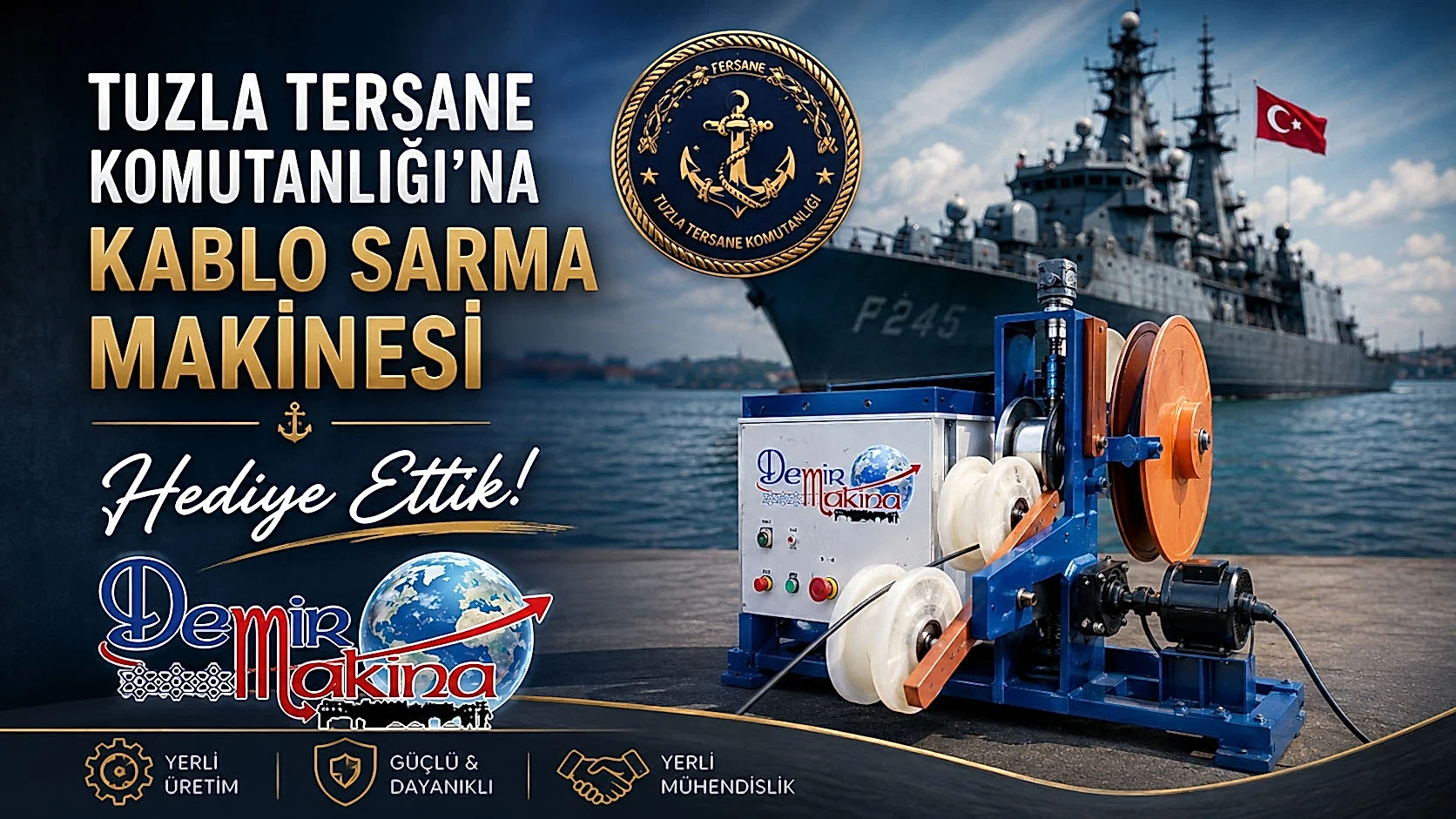 Demir Makina Kablo Sarma Makinesi Video Kapağı